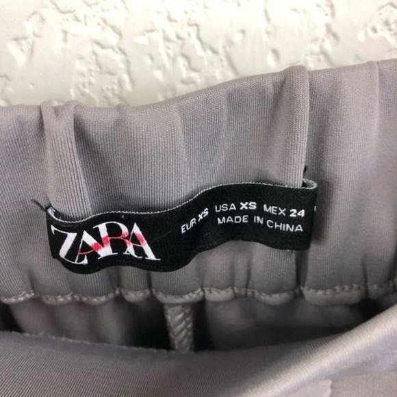 Zara Jogger Track Pants Scuba BF Pocket Slate - Picture 12 of 13